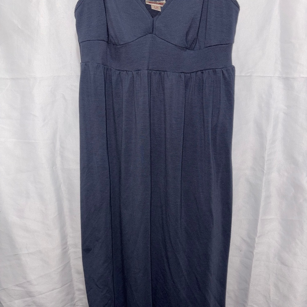 Mossimo Supply Co. Blue Pleated Babydoll Maxi Dress